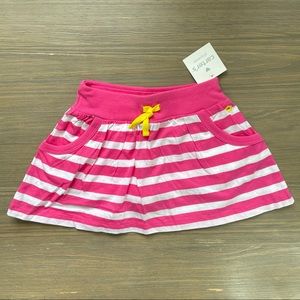 NWT Carter’s pink and white stripe skort